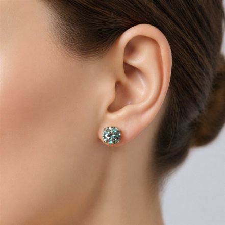 Серьги из Серебра 925 Приволжский ювелир арт. 301861-MS78, Родирование.