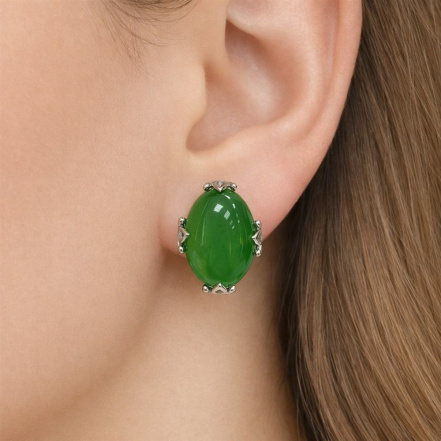 Серьги из Серебра 925 Приволжский ювелир арт. 301876-AG22, Родирование.