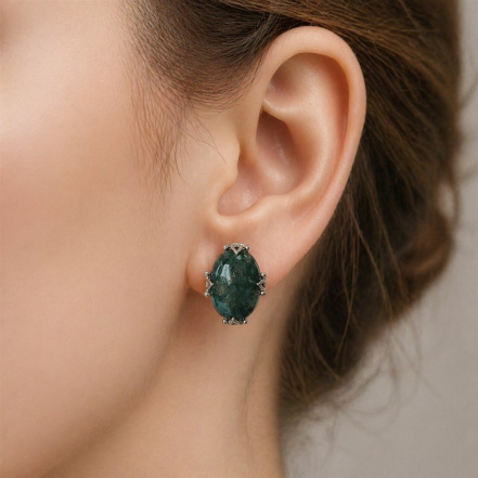 Серьги из Серебра 925 Приволжский ювелир арт. 301876-AG37, Родирование.
