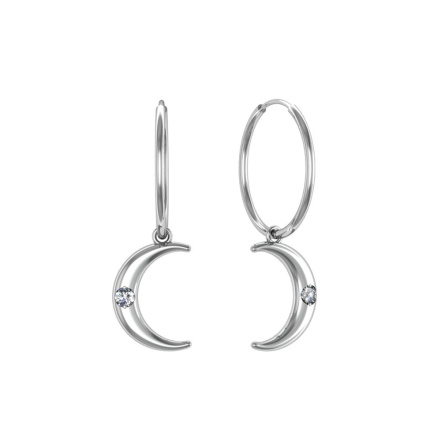 Серьги из Серебра 925 Приволжский ювелир арт. 301936-FA11, Родирование.