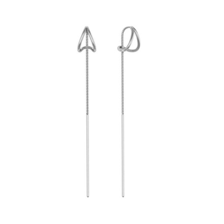 Серьги из Серебра 925 Приволжский ювелир арт. 301977, Родирование.