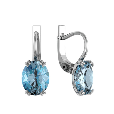 Серьги из Серебра 925 Приволжский ювелир арт. 301990-GH55, Родирование.