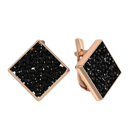Серьги из Серебра 925 Приволжский ювелир арт. 302402-KT88, Золочение в два слоя.