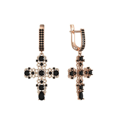 Серьги из Серебра 925 Приволжский ювелир арт. 302422-SH73, Золочение в два слоя.