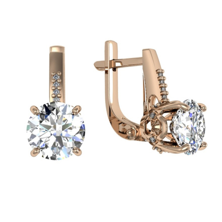 Серьги из Серебра 925 Приволжский ювелир арт. 302480-FA11, Золочение в два слоя.