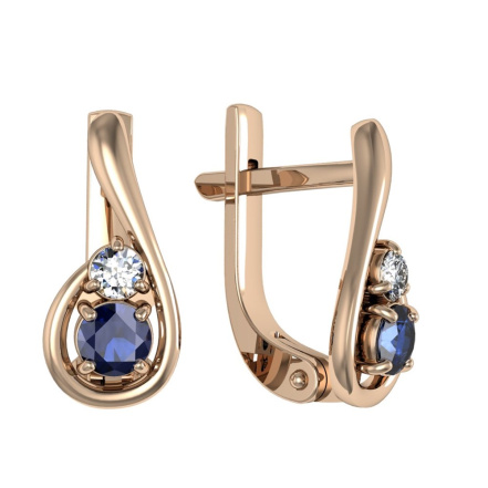 Серьги из Серебра 925 Приволжский ювелир арт. 302613-FA11FA59, Золочение в два слоя.