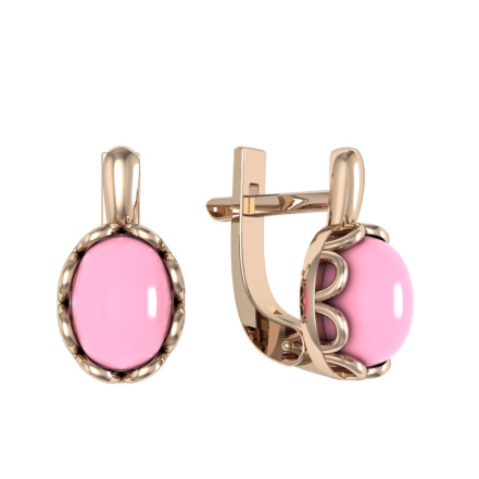 Серьги из Серебра 925 Приволжский ювелир арт. 302716-KR46, Золочение в два слоя.