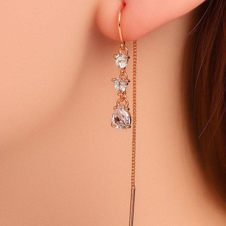 Серьги из Серебра 925 Приволжский ювелир арт. 302964-FA11, Золочение в два слоя.