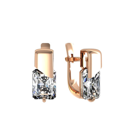 Серьги из Серебра 925 Приволжский ювелир арт. 302979-FA11, Золочение в два слоя.