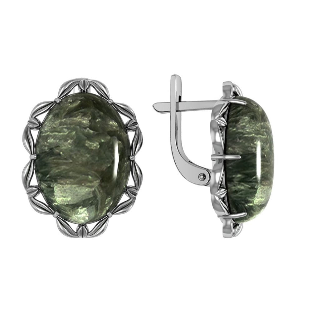 Серьги из Серебра 925 Приволжский ювелир арт. 303807-KL, Оксид.