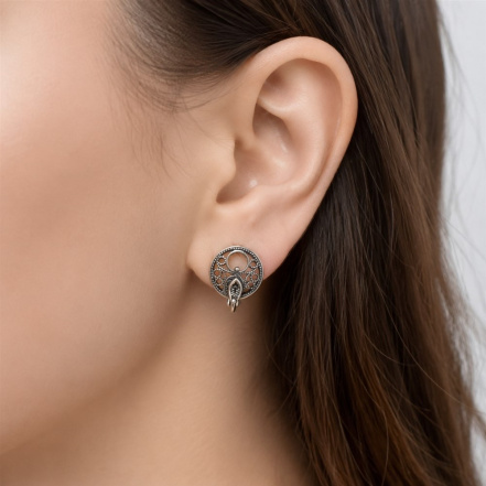Серьги из Серебра 925 Приволжский ювелир арт. 303881, Оксид.