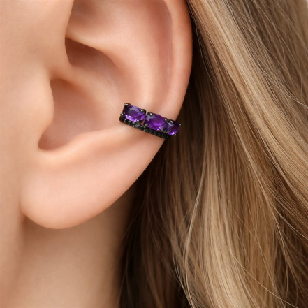 Серьга из Серебра 925 Приволжский ювелир арт. 304257-AM56FA73, чёрный оксид.