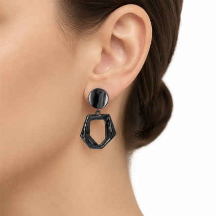 Серьги из Серебра 925 Приволжский ювелир арт. 304291, чёрный оксид.