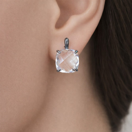 Серьги из Серебра 925 Приволжский ювелир арт. 304665-GH11, чёрный оксид.