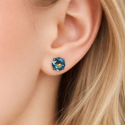 Серьги из Серебра 925 Приволжский ювелир арт. 304861-GH19, чёрный оксид.