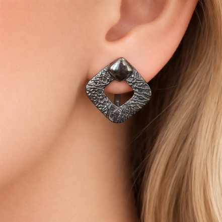 Серьги из Серебра 925 Приволжский ювелир арт. 304882, чёрный оксид.