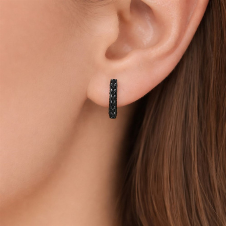 Серьги из Серебра 925 Приволжский ювелир арт. 304931-SH73, чёрный оксид.