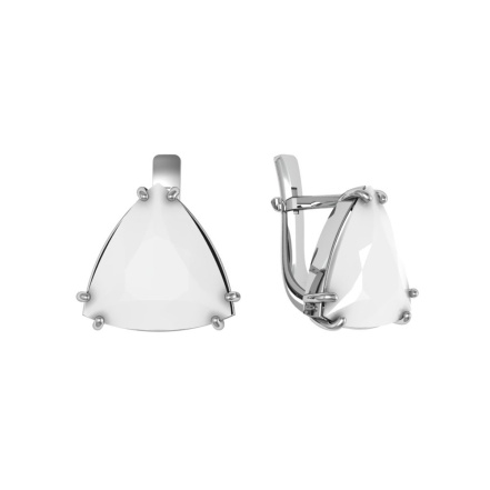 Серьги из Серебра 925 Приволжский ювелир арт. 311053-NF07, Родирование.