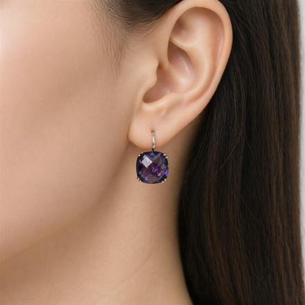 Серьги из Серебра 925 Приволжский ювелир арт. 311066-FA67, Родирование.