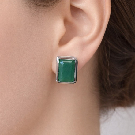 Серьги из Серебра 925 Приволжский ювелир арт. 311067-NF22, Родирование.