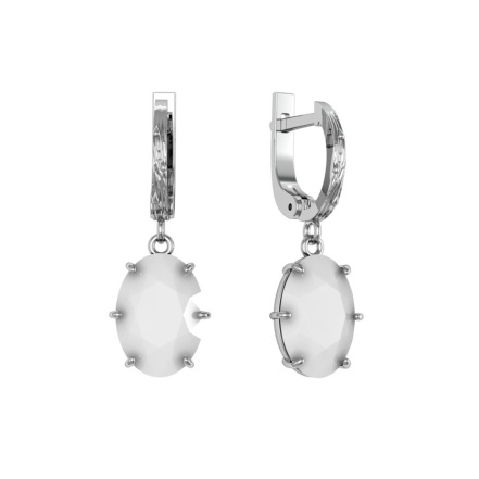 Серьги из Серебра 925 Приволжский ювелир арт. 311068-NF07, Родирование.