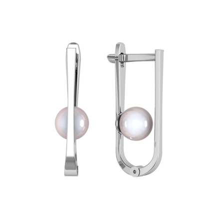 Серьги из Серебра 925 Приволжский ювелир арт. 311089-ZM07, Родирование.