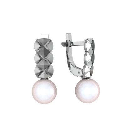 Серьги из Серебра 925 Приволжский ювелир арт. 311093-ZM07, Родирование.