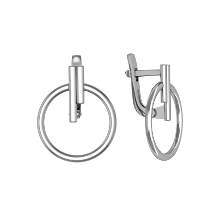 Серьги из Серебра 925 Приволжский ювелир арт. 311103, Родирование.