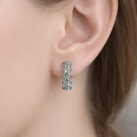 Серьги из Серебра 925 Приволжский ювелир арт. 311107-PZ22, Родирование.