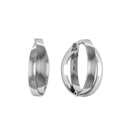 Серьги из Серебра 925 Приволжский ювелир арт. 311123, Родирование.