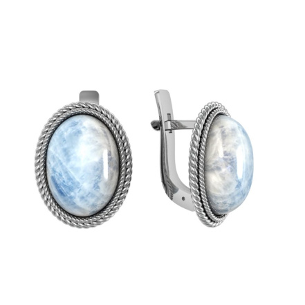 Серьги из Серебра 925 Приволжский ювелир арт. 311136-LN, Родирование.