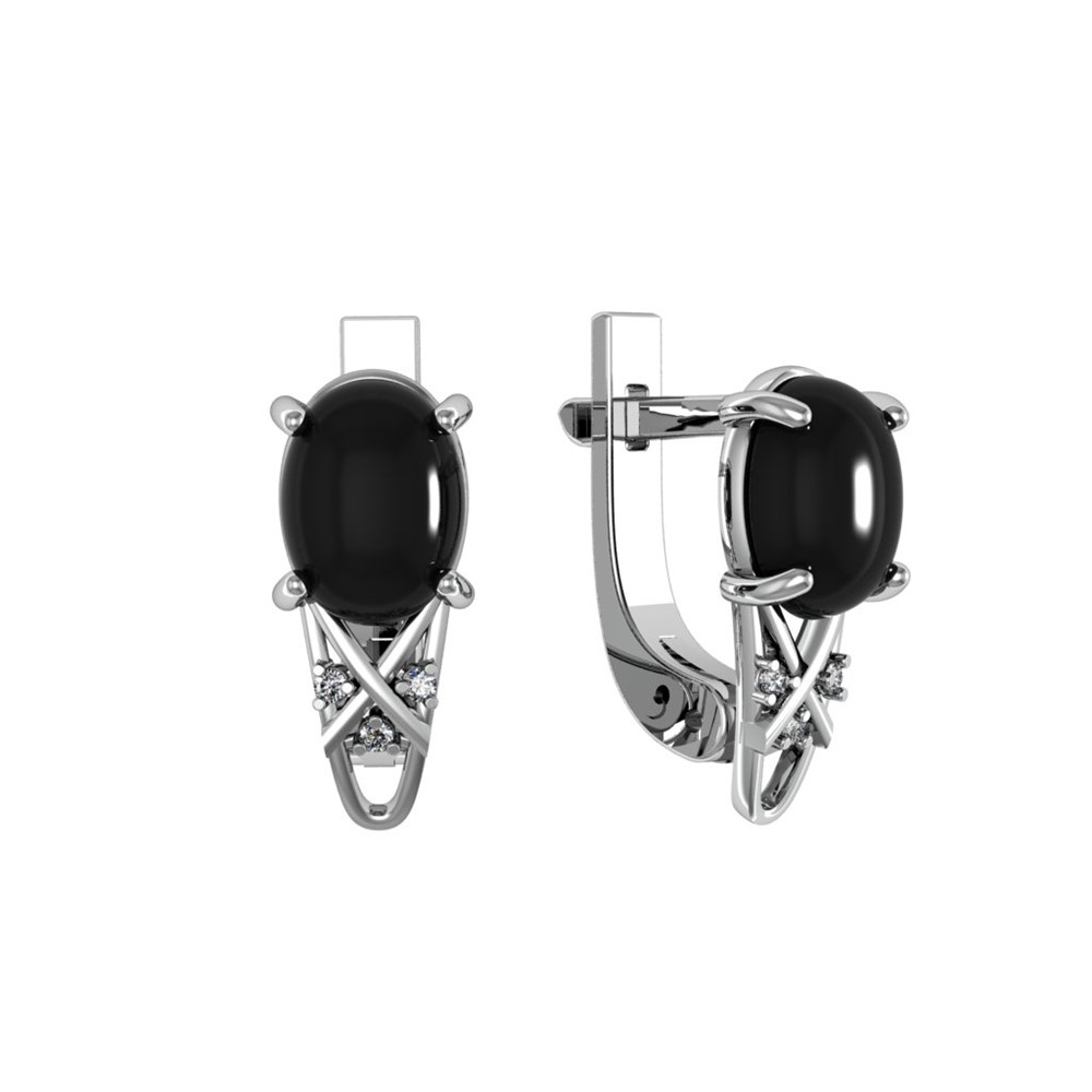 Серьги из Серебра 925 Приволжский ювелир арт. 311138-AG73FA11, Родирование.