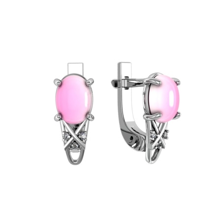 Серьги из Серебра 925 Приволжский ювелир арт. 311138-FA11KR46, Родирование.