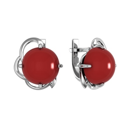 Серьги из Серебра 925 Приволжский ювелир арт. 311146-KR26, Родирование.