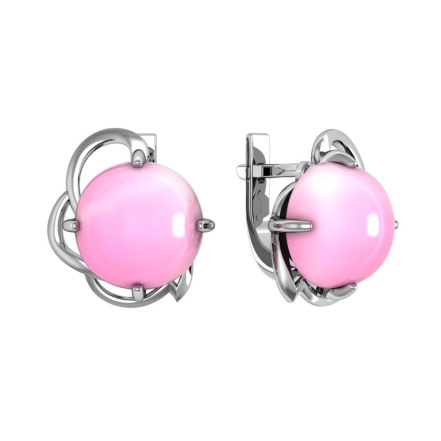Серьги из Серебра 925 Приволжский ювелир арт. 311146-KR46, Родирование.