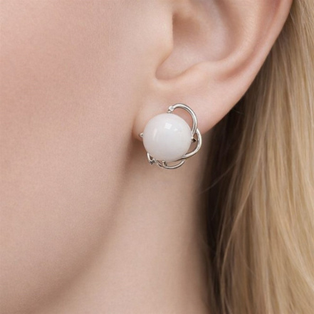 Серьги из Серебра 925 Приволжский ювелир арт. 311146-NF07, Родирование.