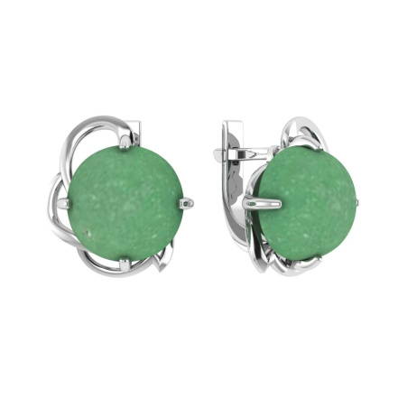 Серьги из Серебра 925 Приволжский ювелир арт. 311146-NF, Родирование.