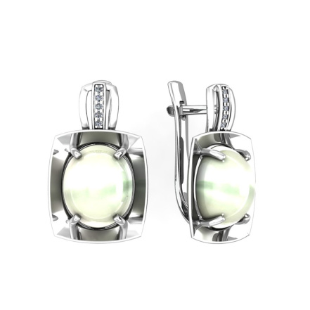 Серьги из Серебра 925 Приволжский ювелир арт. 311147-FA11PM07, Родирование.