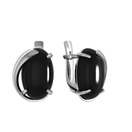 Серьги из Серебра 925 Приволжский ювелир арт. 311148-AG73, Родирование.