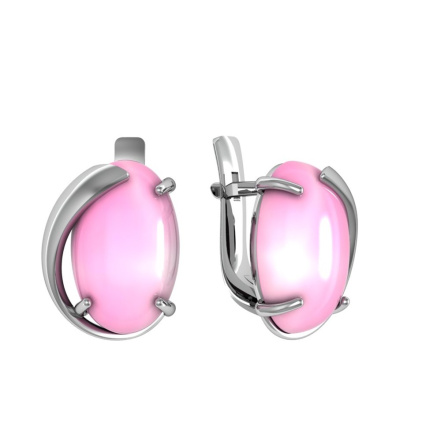 Серьги из Серебра 925 Приволжский ювелир арт. 311148-KR46, Родирование.