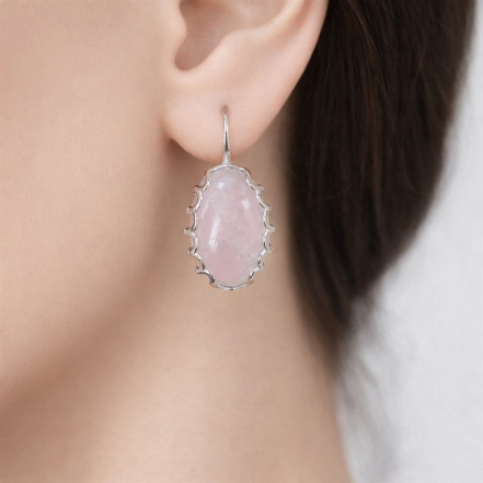 Серьги из Серебра 925 Приволжский ювелир арт. 311153-RQ, Родирование.