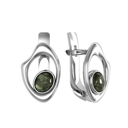 Серьги из Серебра 925 Приволжский ювелир арт. 311160-KL, Родирование.