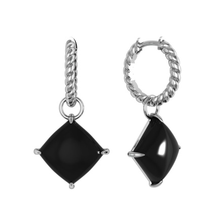 Серьги из Серебра 925 Приволжский ювелир арт. 311164-FA77, Родирование.