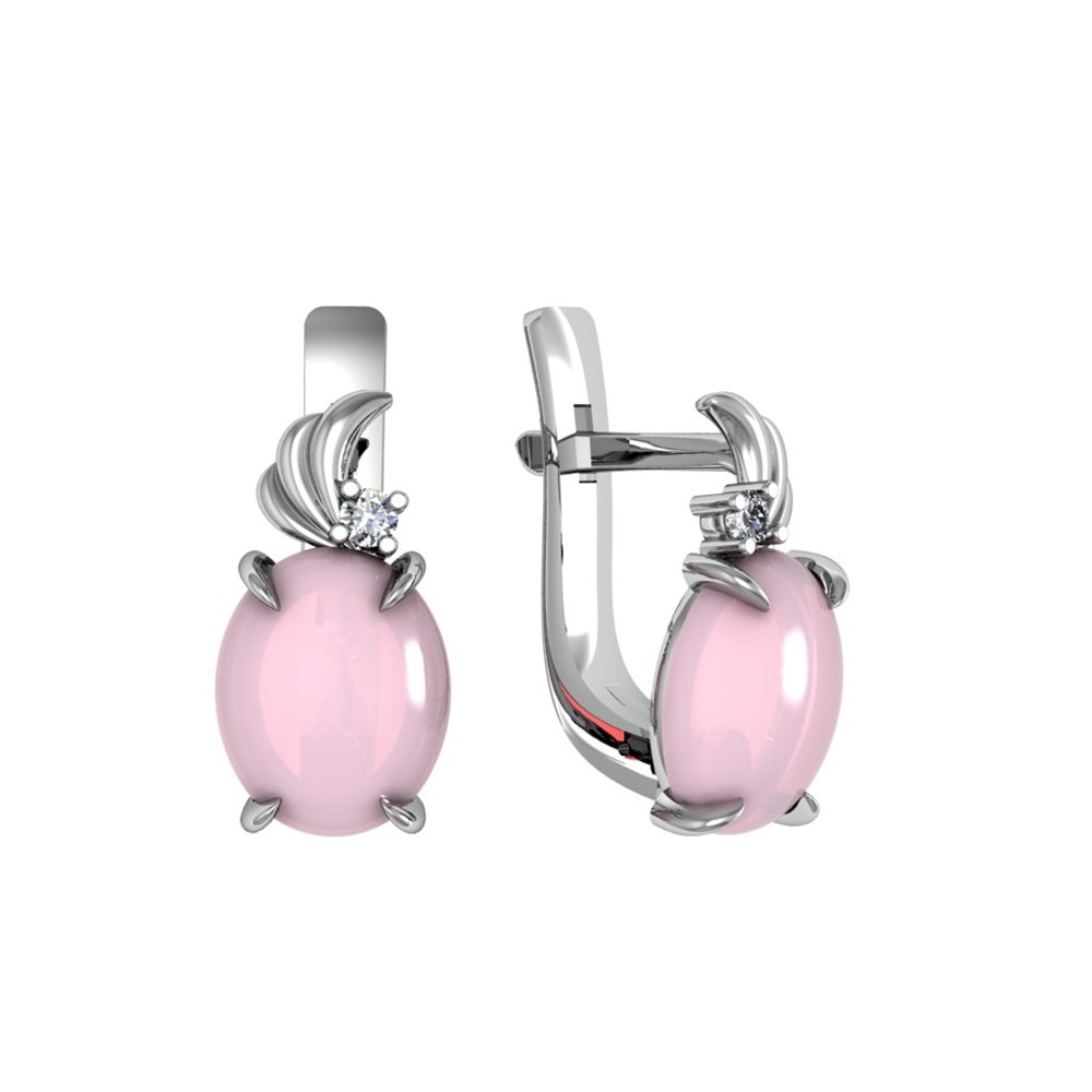 Серьги из Серебра 925 Приволжский ювелир арт. 311166-FA11HL, Родирование.