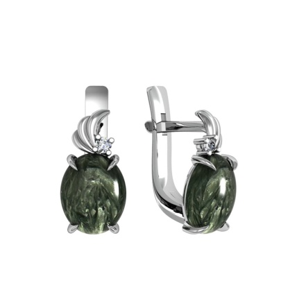 Серьги из Серебра 925 Приволжский ювелир арт. 311166-FA11KL, Родирование.