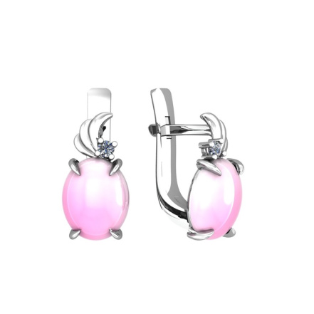 Серьги из Серебра 925 Приволжский ювелир арт. 311166-FA11KR46, Родирование.