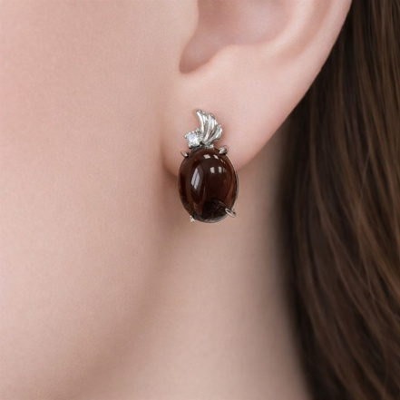 Серьги из Серебра 925 Приволжский ювелир арт. 311166-FA11RT, Родирование.