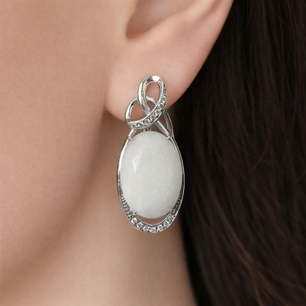 Серьги из Серебра 925 Приволжский ювелир арт. 311199-FA11NF07, Родирование.