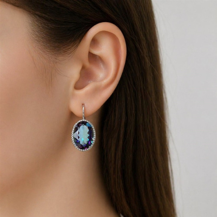 Серьги из Серебра 925 Приволжский ювелир арт. 311202-FA11GH67, Родирование.