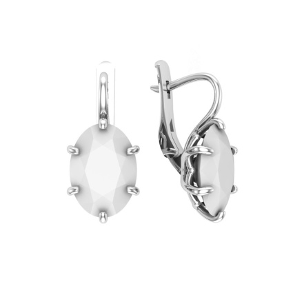 Серьги из Серебра 925 Приволжский ювелир арт. 311205-NF07, Родирование.